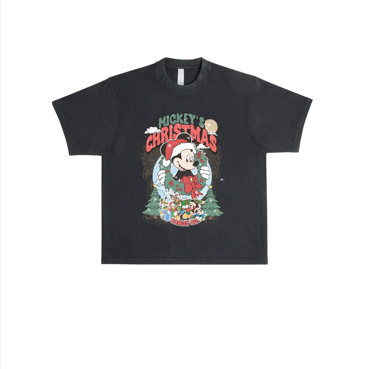 Mouse Christmas Boxy Oversized Tee