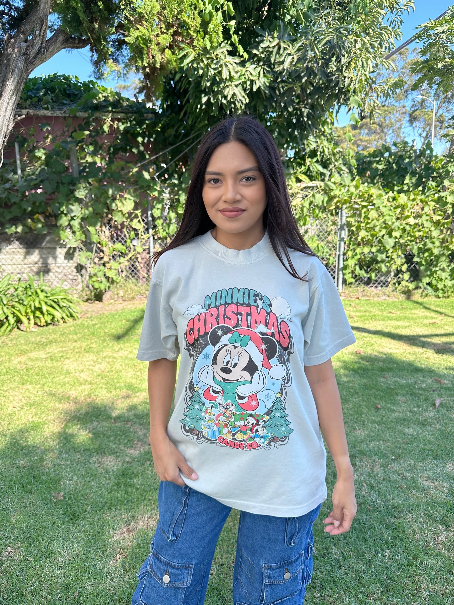 Minnie’s Christmas Boxy Oversized Tee